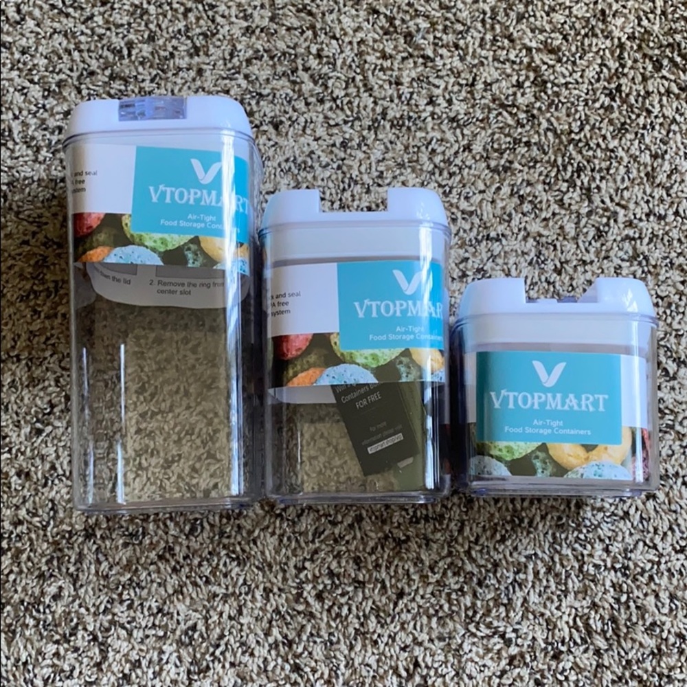 3 Air-Tight Food Storage Containers